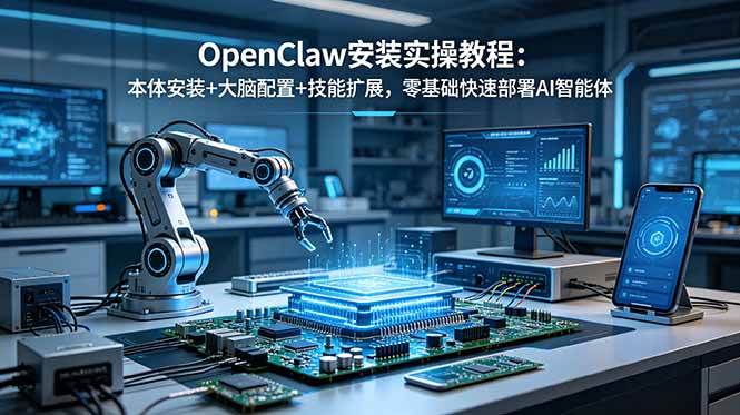 （18982期）OpenClaw安装实操教程：本体安装+大脑配置+技能扩展，零基础快速部署AI智能体-洛柒笔记