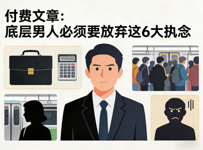 付费文章：底层男人必须要放弃这6大执念-洛柒笔记
