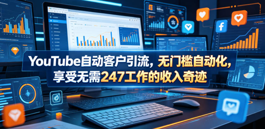 YouTube自动客户引流，无门槛自动化，享受无需247工作的收入奇迹！【原创双语字幕】-洛柒笔记