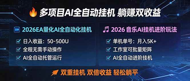 （18380期）多项目AI自动挂机玩法：双重挂机，双倍收益，轻松躺平-洛柒笔记