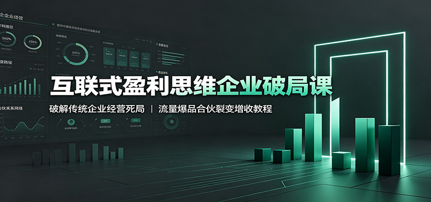 互联式盈利思维企业破局课：破解传统企业经营死局，流量爆品合伙裂变增收教程-洛柒笔记