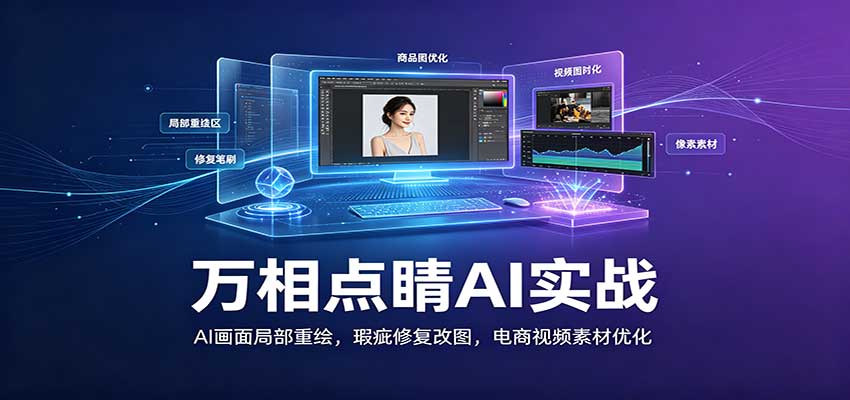 万相点睛AI实战：AI画面局部重绘，瑕疵修复改图，电商视频素材优化-洛柒笔记