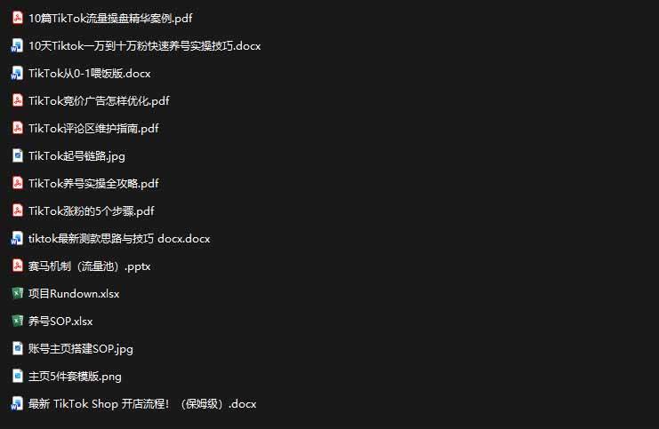 （19973期）2026TikTok海外掘金实战课——养号SOP+爆款公式+选品测款+广告投流+Shop开店，跑通海外运营全链路-洛柒笔记