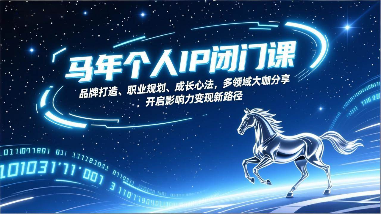 （17330期）马年个人IP闭门课，品牌打造、职业规划、成长心法，多领域大咖分享，开启影响力变现新路径-洛柒笔记
