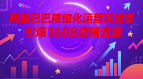 阿里巴巴精细化运营实战课，引爆1688店铺流量-洛柒笔记