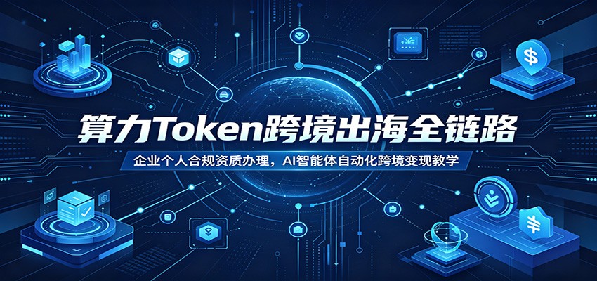 算力Token跨境出海全链路：企业个人合规资质办理，AI智能体自动化跨境变现教学-洛柒笔记