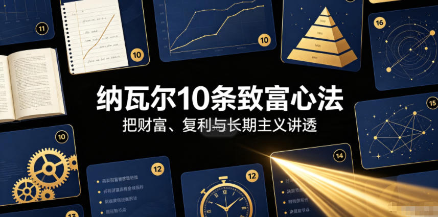 付费文章：纳瓦尔10条致富心法-洛柒笔记