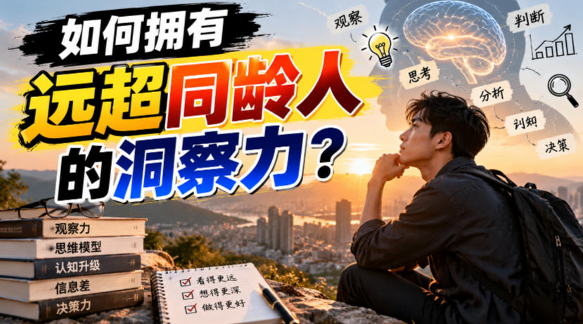 付费文章：如何拥有远超同龄人的洞察力？-洛柒笔记