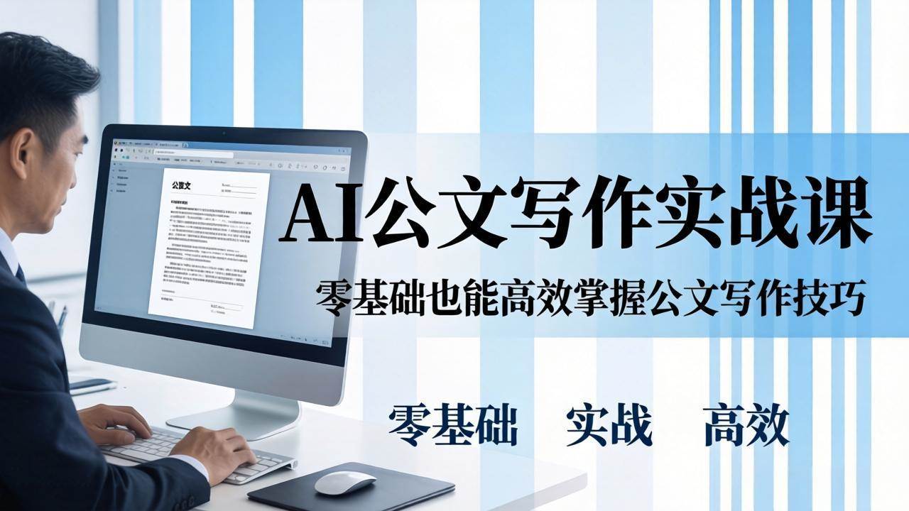 （17783期）AI 公文写作实战课：零基础掌握格式规范与 5 大文种，用 AI 高效写出合格材料-洛柒笔记