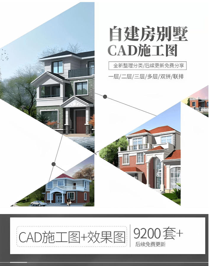 付费购买素材！2026新整理新农村自建房设计图，图纸CAD施工图合集，超18700+套，自建房屋图纸-洛柒笔记