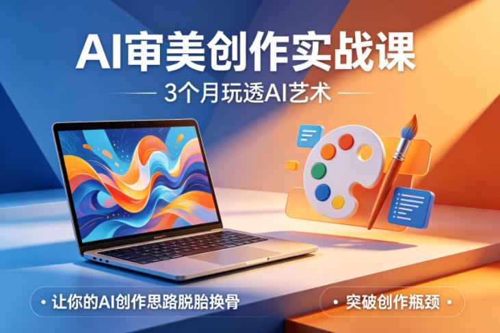 AI审美创作实战课，3个月玩透AI艺术，让你的AI创作思路脱胎换骨，突破创作瓶颈（更新0706）-洛柒笔记
