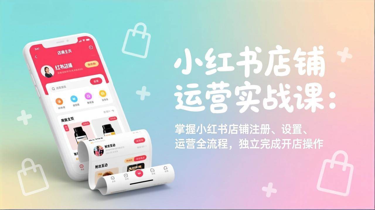 （17561期）小红书店铺运营实战课：掌握小红书店铺注册、设置、运营全流程，独立完成开店操作-洛柒笔记