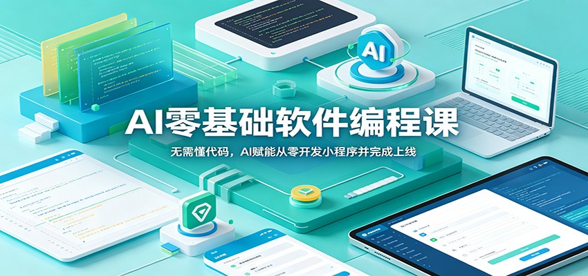 AI零基础软件编程课：无需懂代码，AI赋能从零开发小程序并完成上线-洛柒笔记