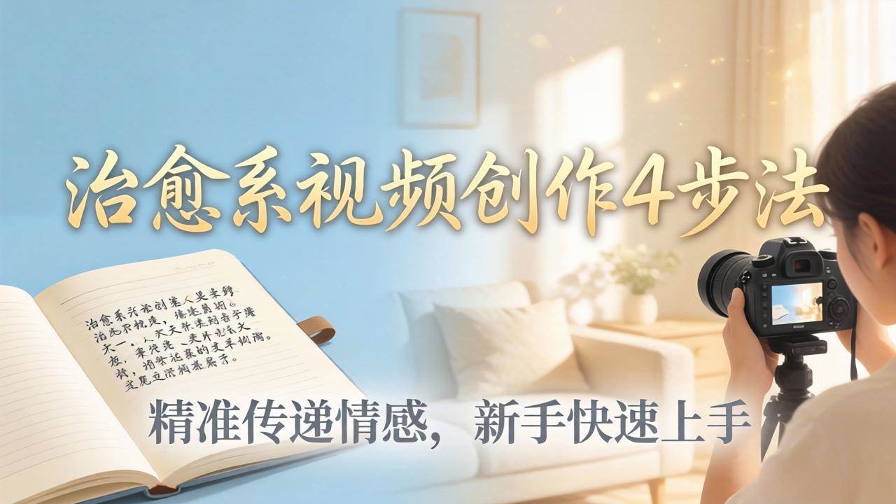 （18165期）治愈系视频创作4步法：从文案打磨到画面呈现，精准传递情感，新手快速上手出优质内容-洛柒笔记