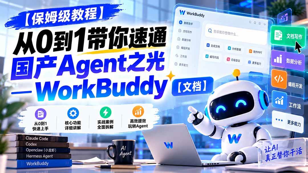 （20920期）【保姆级教程】从0到1带你速通国产Agent之光—WorkBuddy【文档】-洛柒笔记