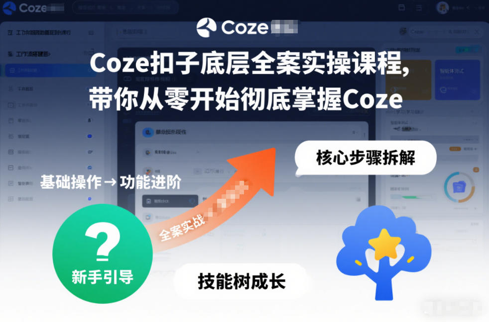 Coze扣子底层全案实操课程，带你从零开始彻底掌握Coze（更新7月）-洛柒笔记