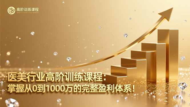 （16508期）医美行业高阶训练课程：掌握从0到1000万的完整盈利体系！-洛柒笔记