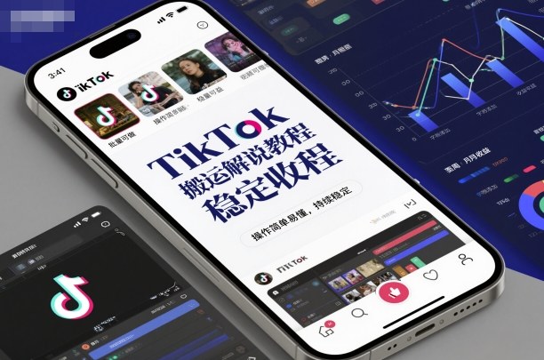 TikTok搬运解说教程，稳定收益，操作简单易懂，批量可做，持续稳定-洛柒笔记