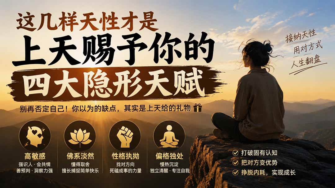 （19984期）付费文章：这几样天性才是上天赐予你的四大隐形天赋-洛柒笔记