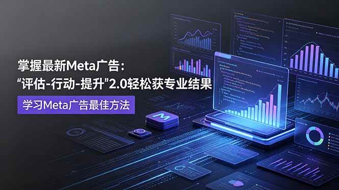 （18972期）掌握最新的Meta广告，通过“评估-行动-提升”2.0版本轻松获得专业级结果。学习目前学习Meta广告的最佳方法-洛柒笔记