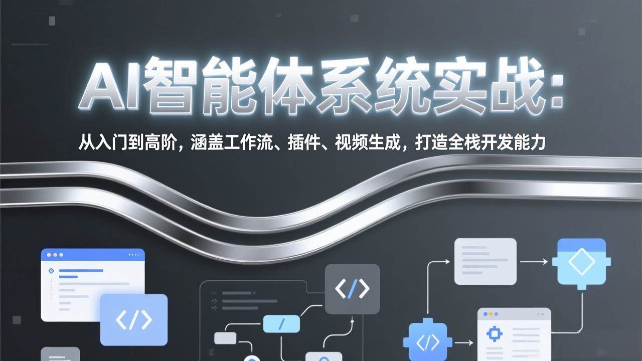 （17583期）AI智能体系统实战：从入门到高阶，涵盖工作流、插件、视频生成，打造全栈开发能力-洛柒笔记