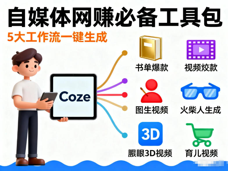 Coze工作流合集，内容一共100份左右，内容丰富，可以提供工作效率-洛柒笔记