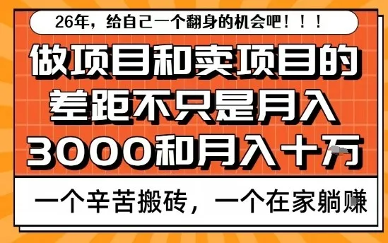 为什么卖项目能轻松月入10个W，而做项目却真正賺不到什么钱？原因竟然是这个！-洛柒笔记