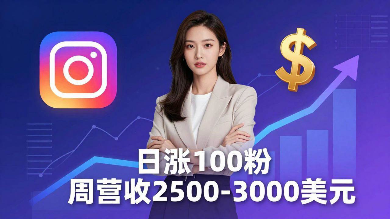 （18299期）想做数字产品？Sheri亲授：日涨100粉、每周2500至3000美元的营收，Instagram躺着赚-洛柒笔记