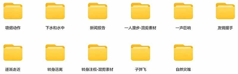 （21008期）【影视剪辑素材合集】15800+高清混剪卡点｜热门影视精彩片段｜人物/城市/场景全覆盖，中文分类清晰-洛柒笔记