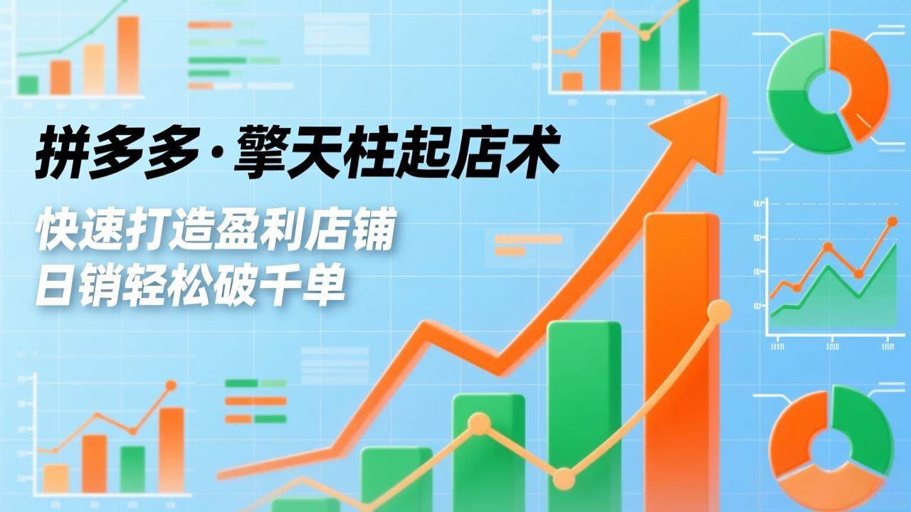 （17312期）拼多多·擎天柱起店术，爆流布局、利润起飞、不断流，快速打造盈利店铺，日销破千单（更新）-洛柒笔记