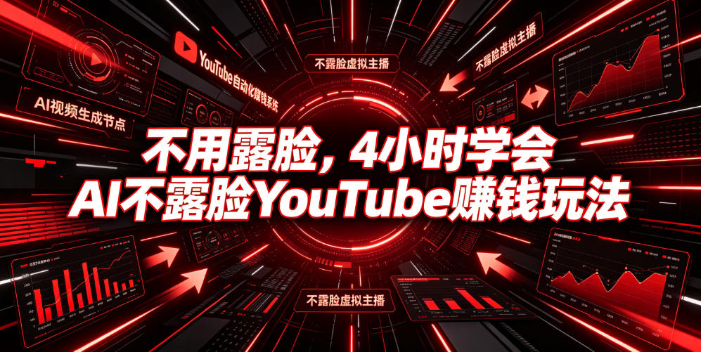不用露脸，4小时学会AI不露脸YouTube賺钱玩法【原创双语字幕】-洛柒笔记