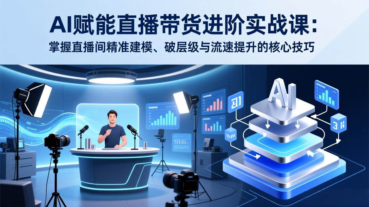 （17405期）AI赋能直播带货进阶实战课：掌握直播间精准建模、破层级与流速提升的核心技巧-洛柒笔记