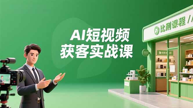 （16747期）AI短视频获客实战课，数字人创作、实体行业应用、精准引流，30天获取客源月入6万+-洛柒笔记