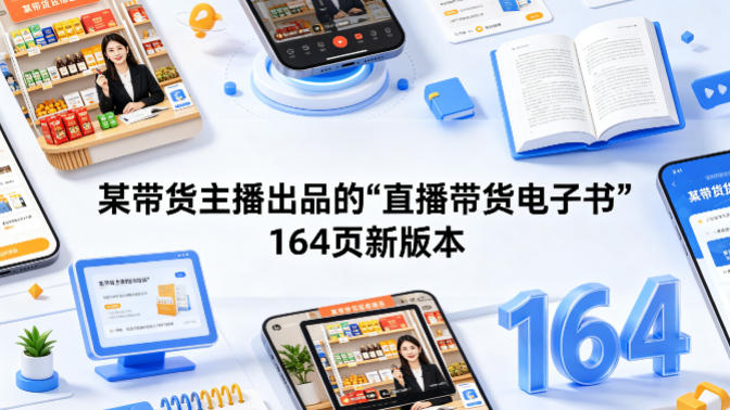 某带货主播出品的《直播带货电子书》164页新版本-洛柒笔记
