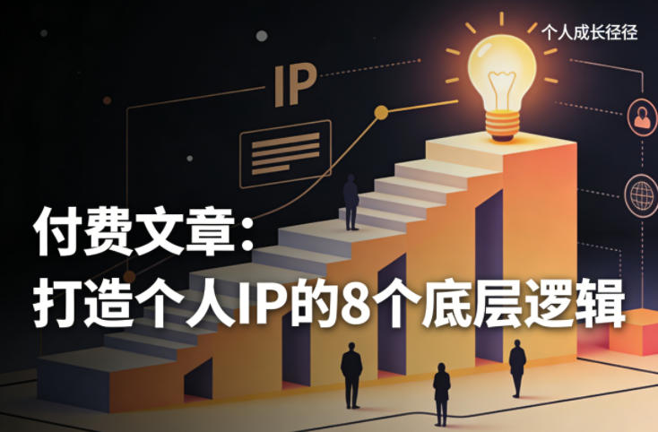 付费文章：打造个人IP的8个底层逻辑-洛柒笔记