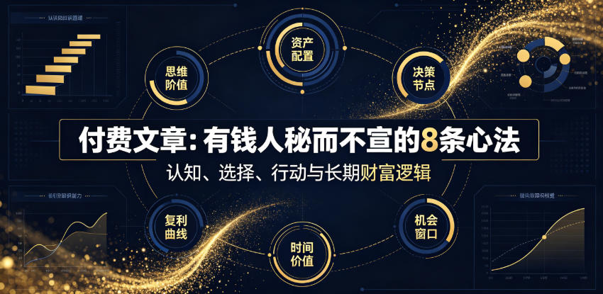 付费文章：有钱人秘而不宣的8条心法-洛柒笔记