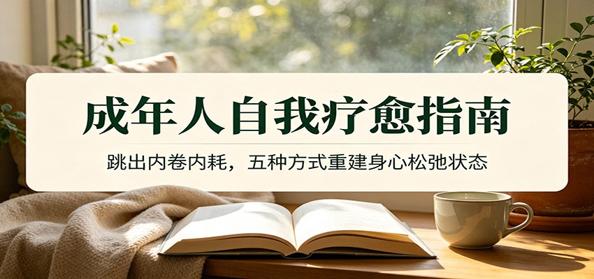 成年人自我疗愈指南：跳出内卷内耗，五种方式重建身心松弛状态-洛柒笔记