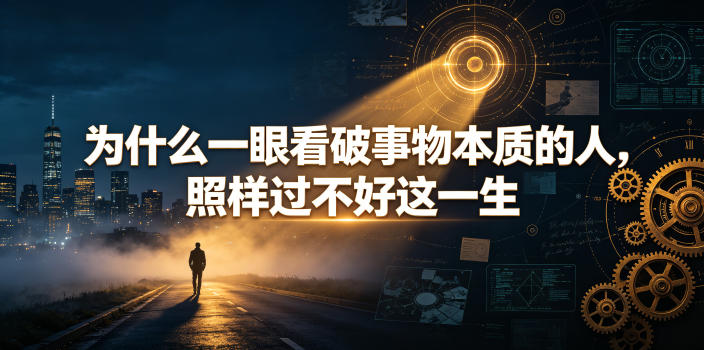 付费文章：为什么一眼看破事物本质的人，照样过不好这一生-洛柒笔记