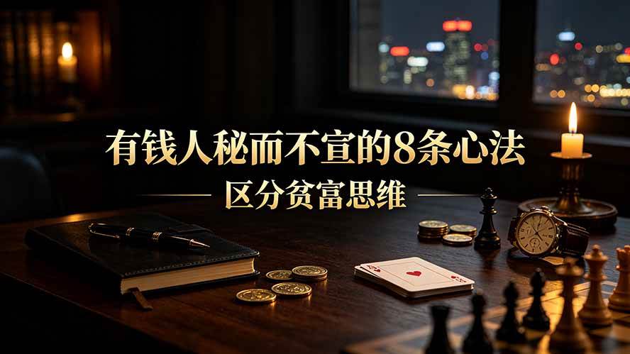 （19413期）付费文章：有钱人秘而不宣的8条心法｜区分贫富思维-洛柒笔记