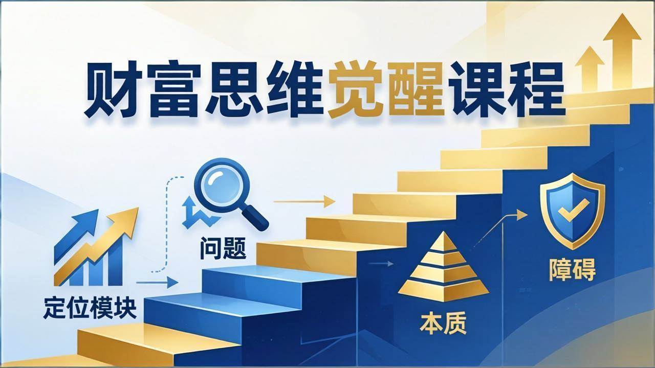 （17872期）财富思维觉醒第十期：3天大课四大模块，精准定位问题看清本质，扫清人生障碍-洛柒笔记