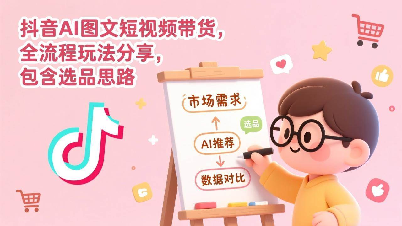 （17177期）抖音AI图文短视频带货，全流程玩法分享，包含选品思路-洛柒笔记