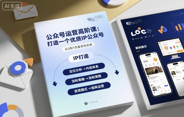 公众号运营高阶课，打造一个优质IP公众号-洛柒笔记
