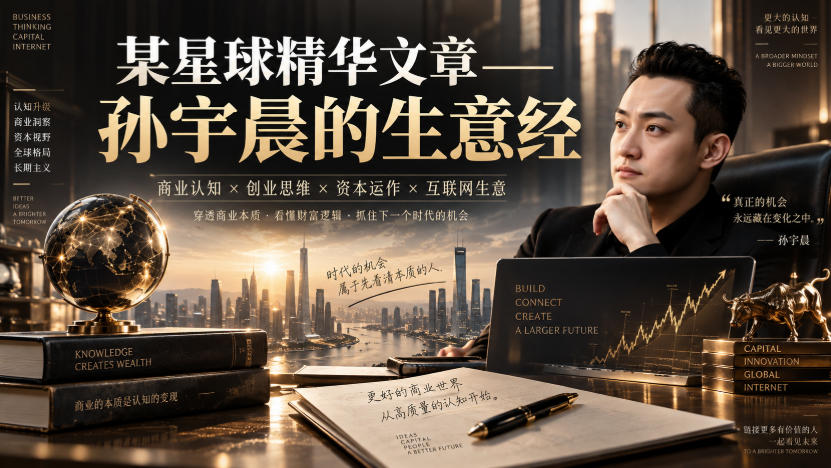 某星球精华文章——孙宇晨的生意经-洛柒笔记
