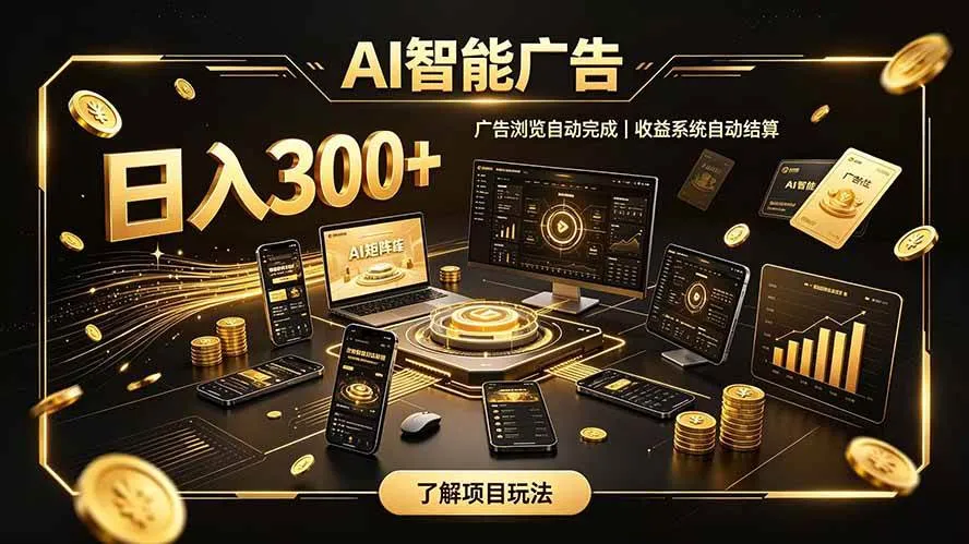自研 AI 系统｜轻资产起步｜长期稳定收益｜宝妈 上班族轻轻松松日入300+-洛柒笔记