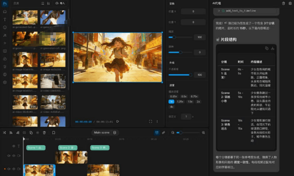开源“剪映CapCut”替代品，居然支持一键生成视频字幕？还可在线AI剪辑视频，这也太爽了吧Cutia-洛柒笔记