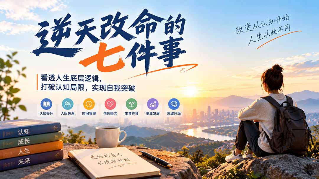 付费文章：逆天改命的七件事，看透人生底层逻辑，打破认知局限，实现自我突破-洛柒笔记