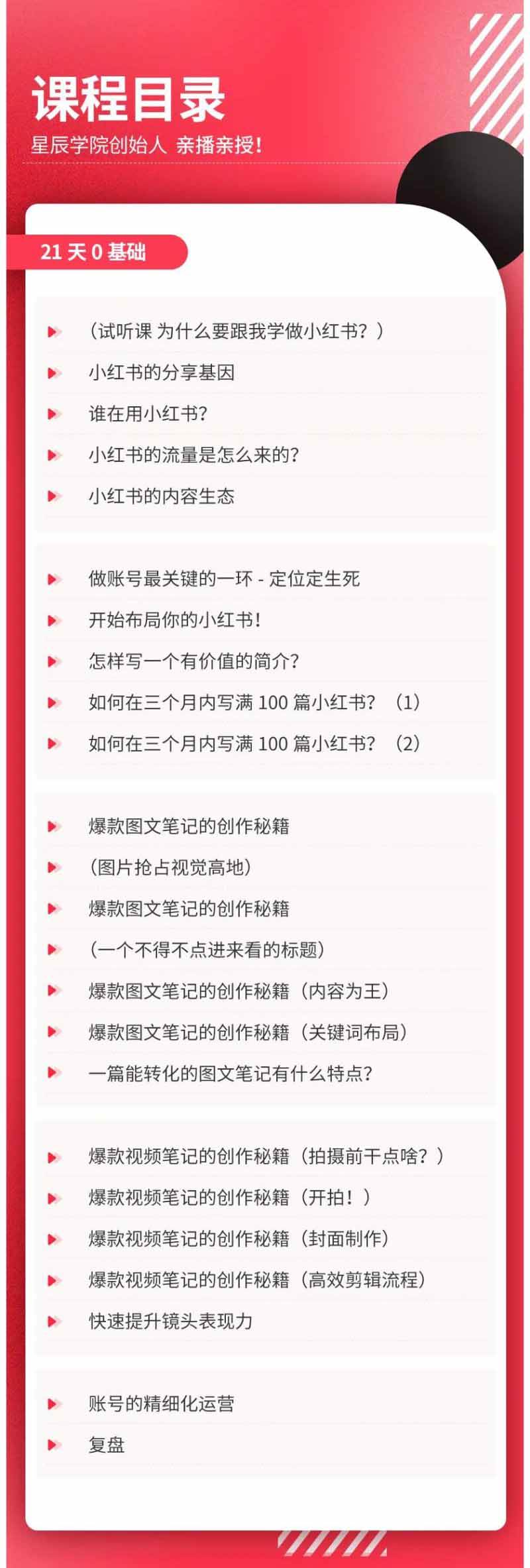 （20341期）小红书21天图文视频爆款创作课：掌握选题、图片、标题、内容、关键词与脚本剪辑，建立持续创作体系-洛柒笔记