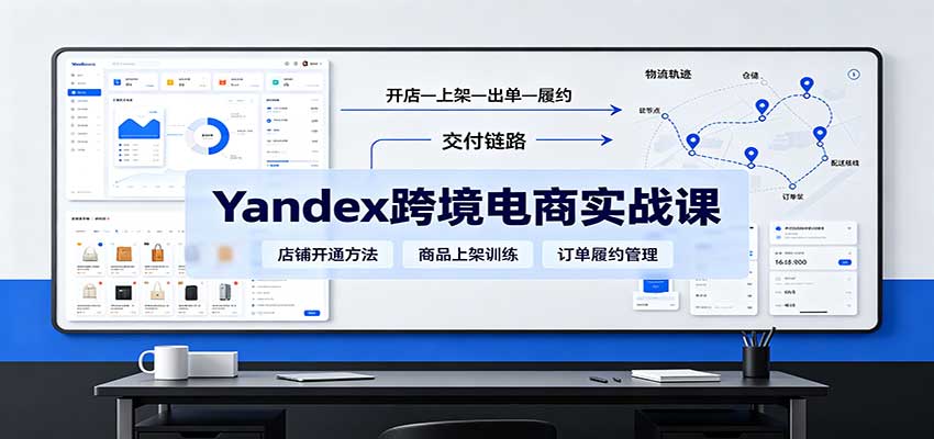 yandex跨境电商实战课：平台入门、开店、物流、选品上架与定价全流程-洛柒笔记