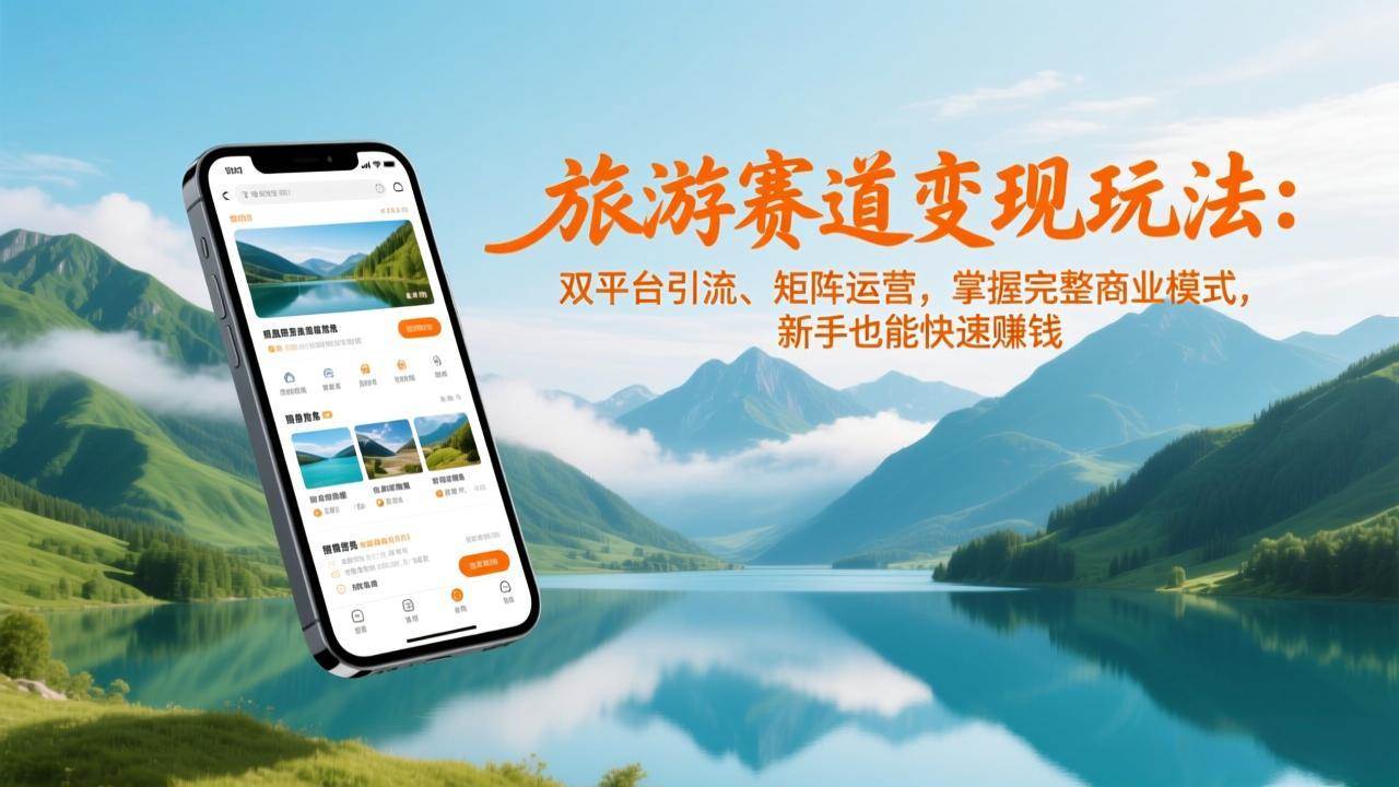 （17153期）旅游赛道变现玩法：双平台引流、矩阵运营，掌握完整商业模式，新手也能快速赚钱-洛柒笔记