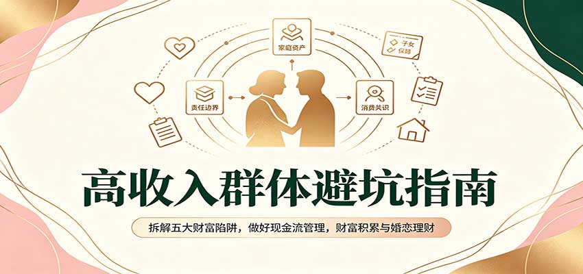 高收入群体避坑指南：拆解五大财富陷阱，做好现金流管理，财富积累与婚恋理财-洛柒笔记